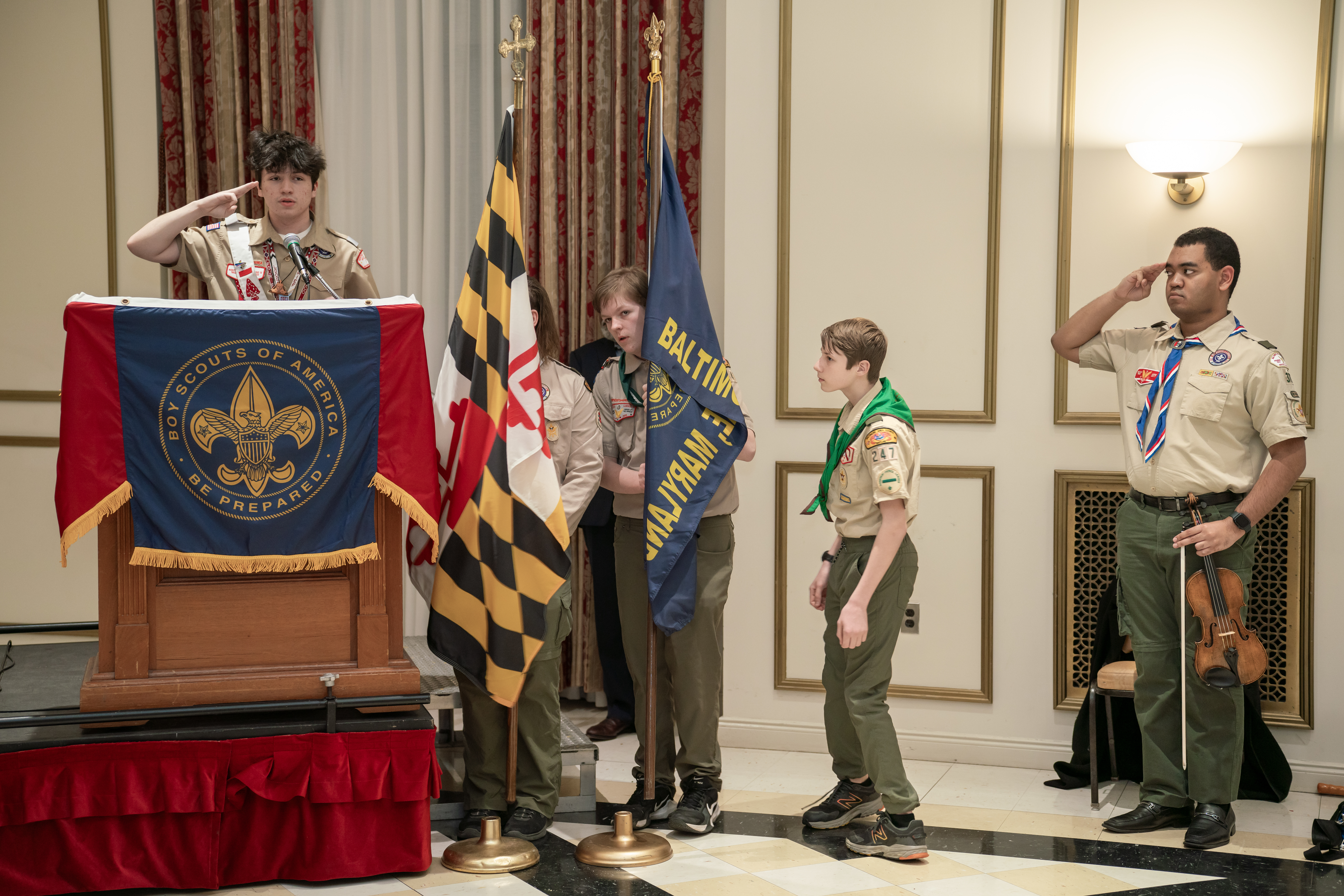 The Presentation of Colors by Baltimore Area Scouts