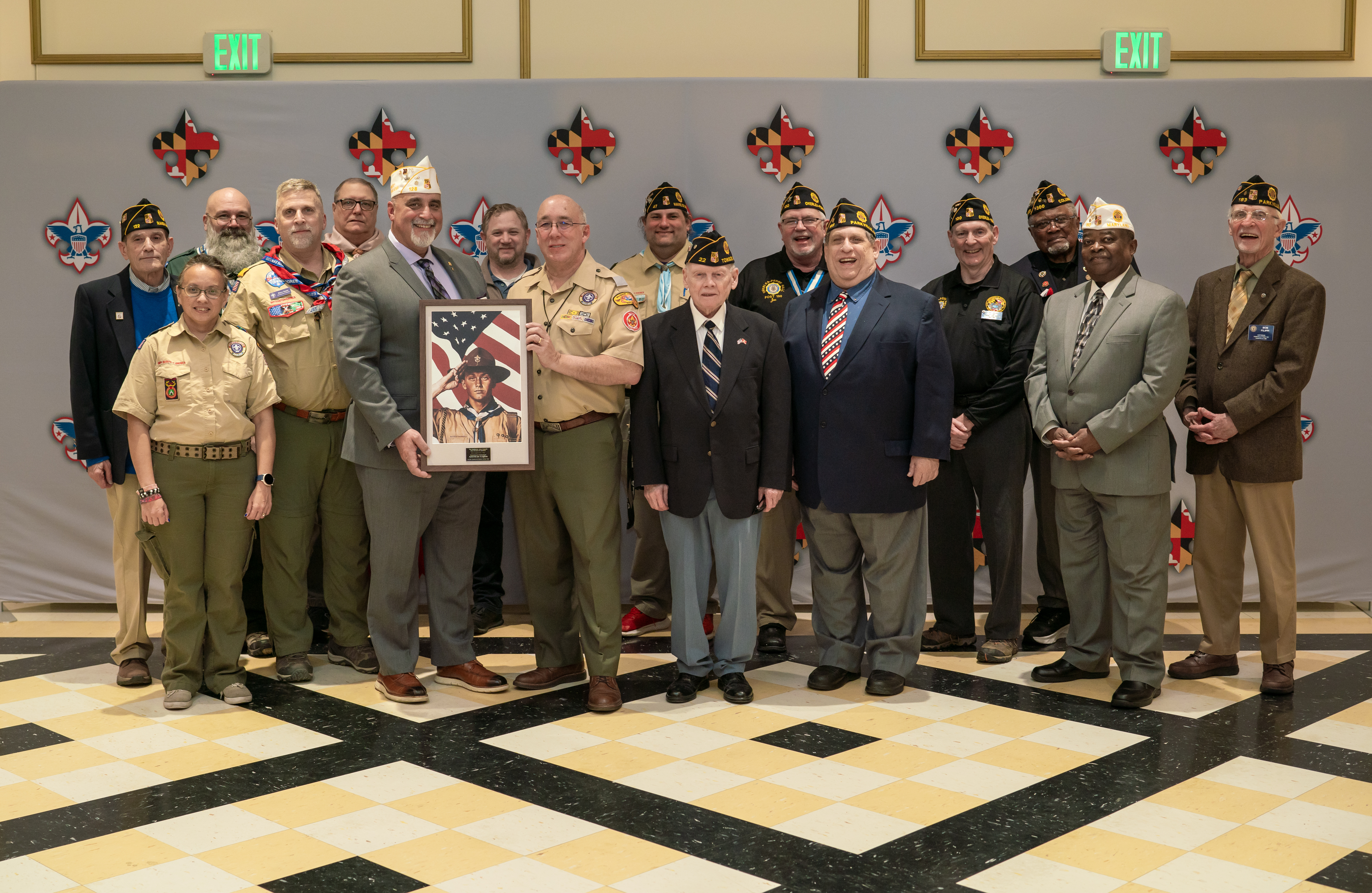 Chartered Partner of the Year Awardees - The Maryland Department of the American Legion